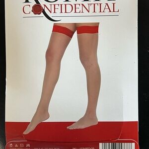 Red Thigh High Stockings